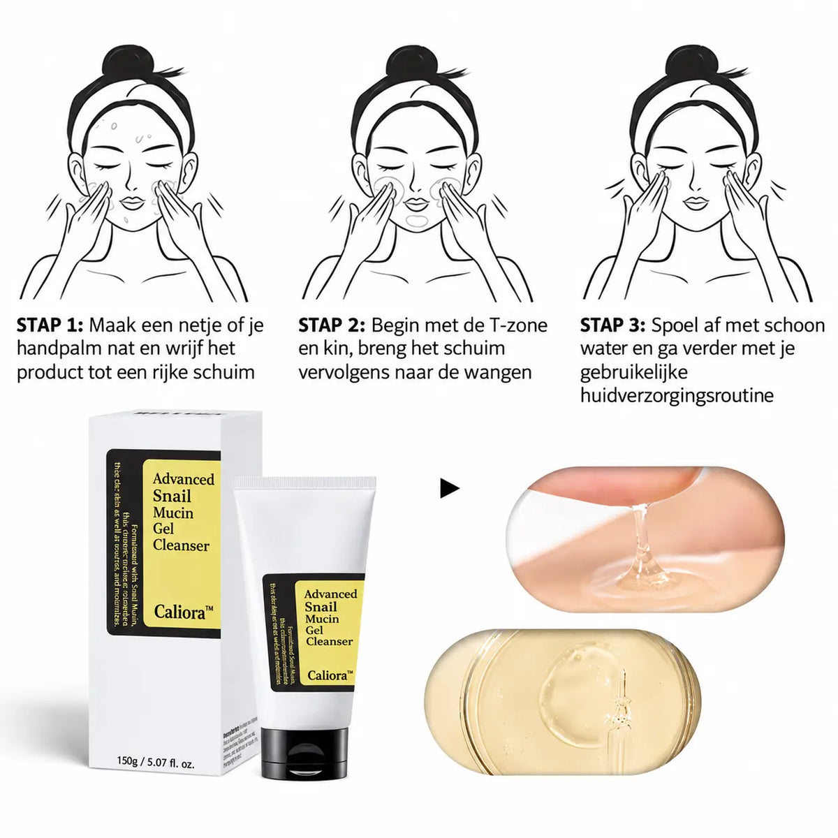 Geavanceerde Slakkenmucine Gel-Reiniger
